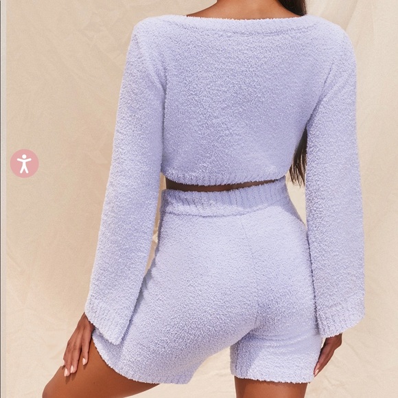 Oh Polly Fluffy Fuzzy Knit Short Set - Picture 5 of 10